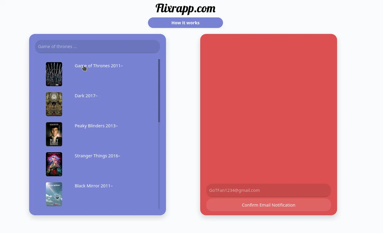 Flixr Home Page